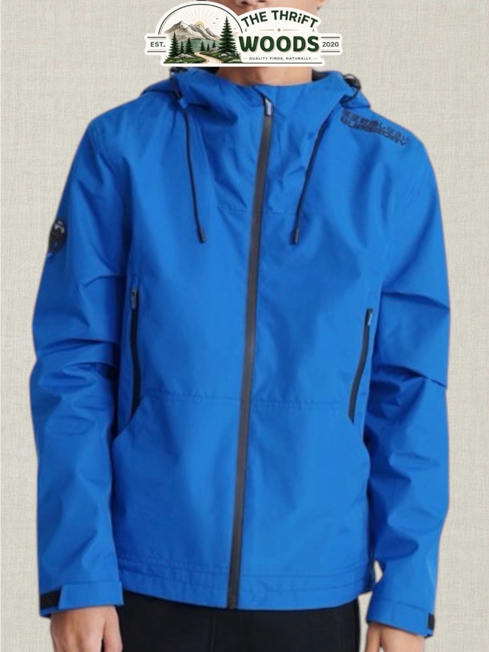 Superdry Men's Elite Jacket in Anchor Blue NWOT